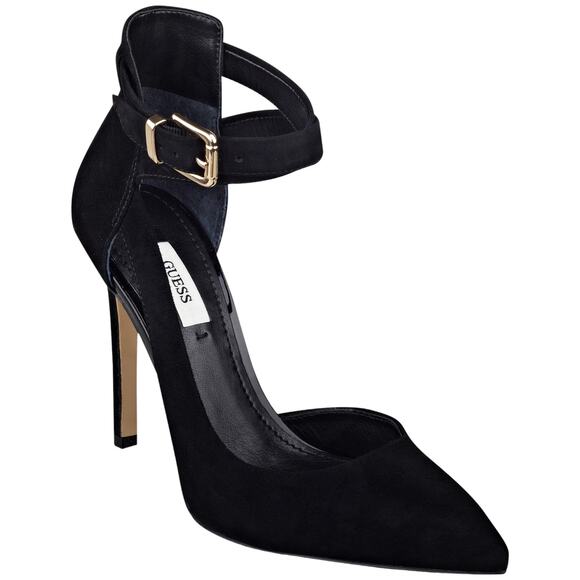 Guess Ambelu Black Suede Pumps, Size 9 - Picture 1 of 12